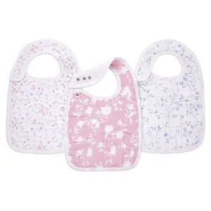 ADEN   ANAIS Cotton Muslin Classic Snap Bib 3pk - Ma Fleur