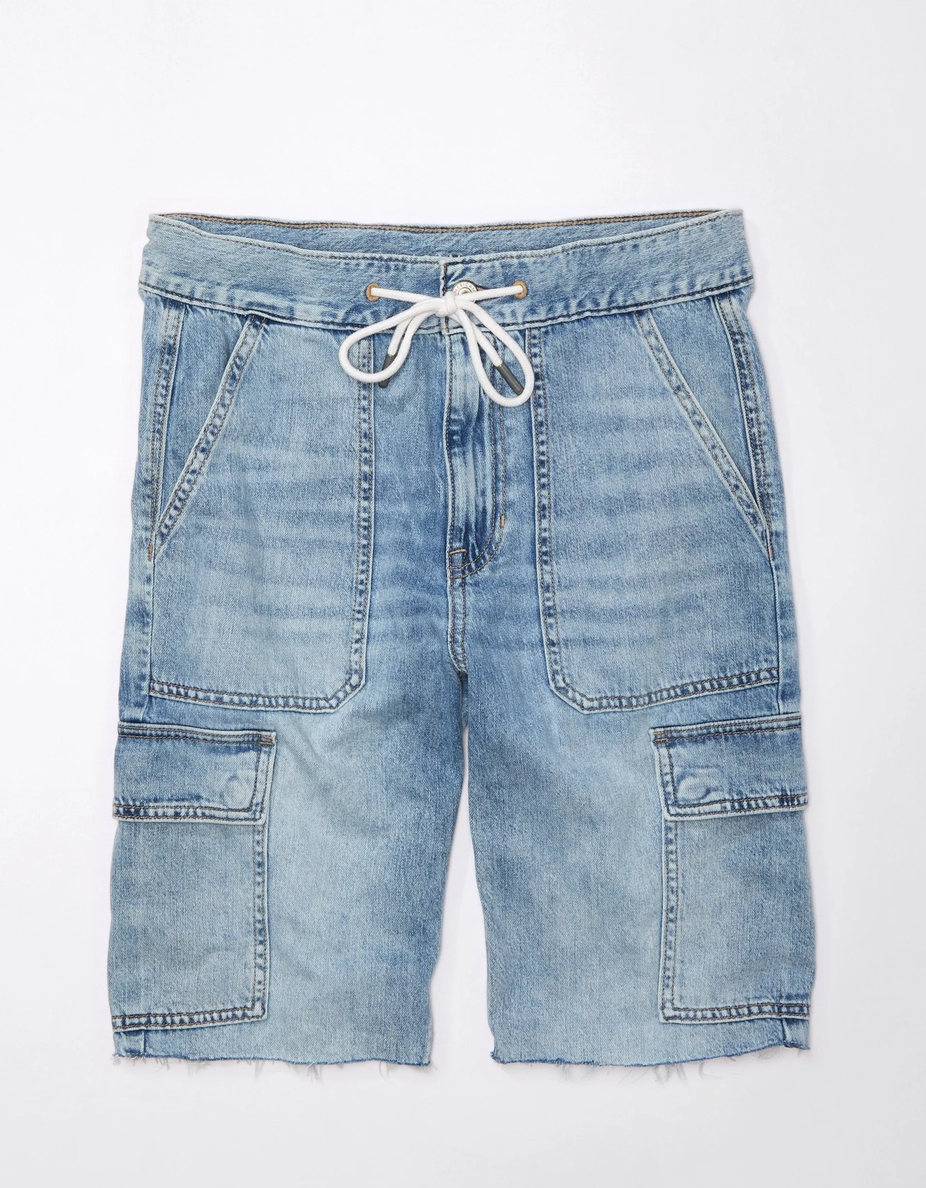 AE Real Good Repurposed Baggy Bermuda Short American Eagle Outfitters Clothing