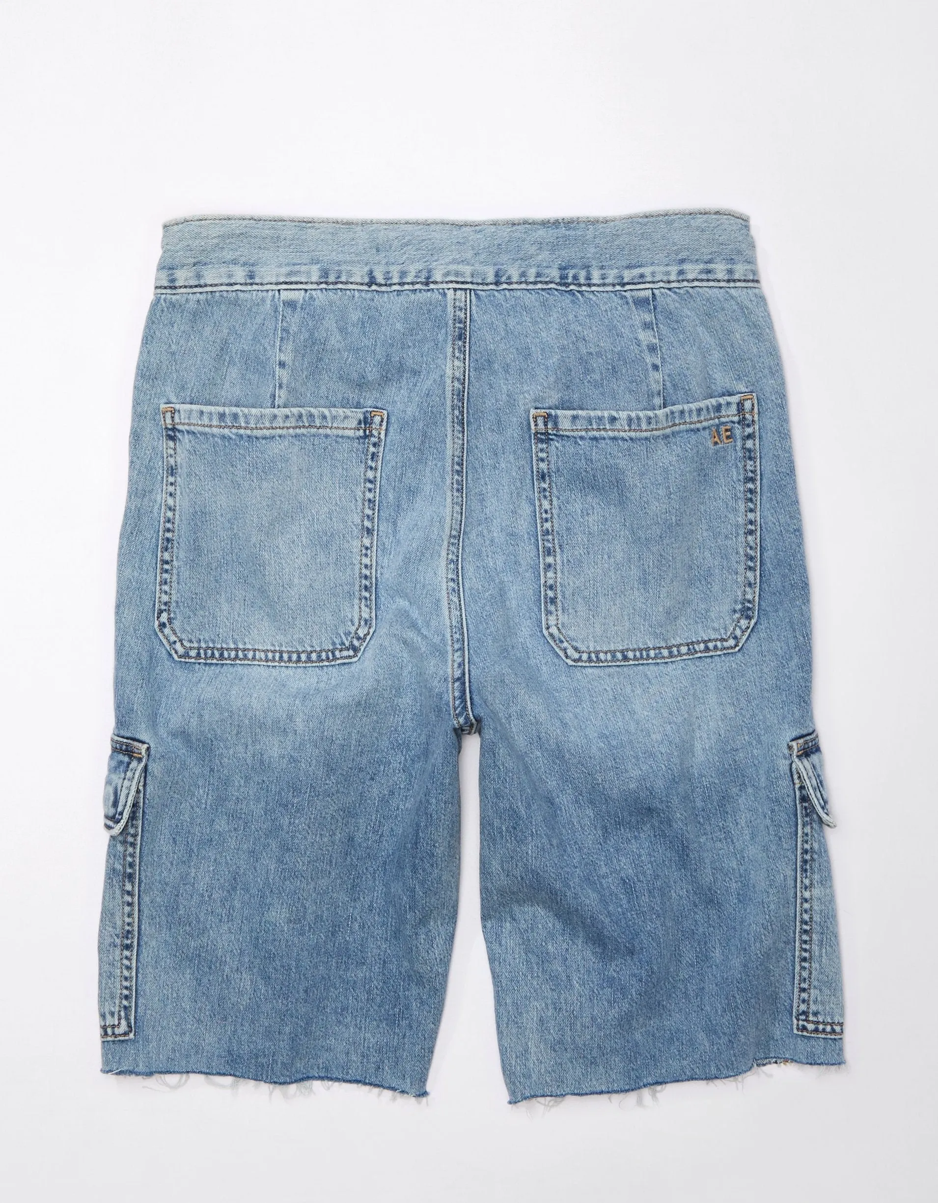 AE Real Good Repurposed Baggy Bermuda Short American Eagle Outfitters Clothing