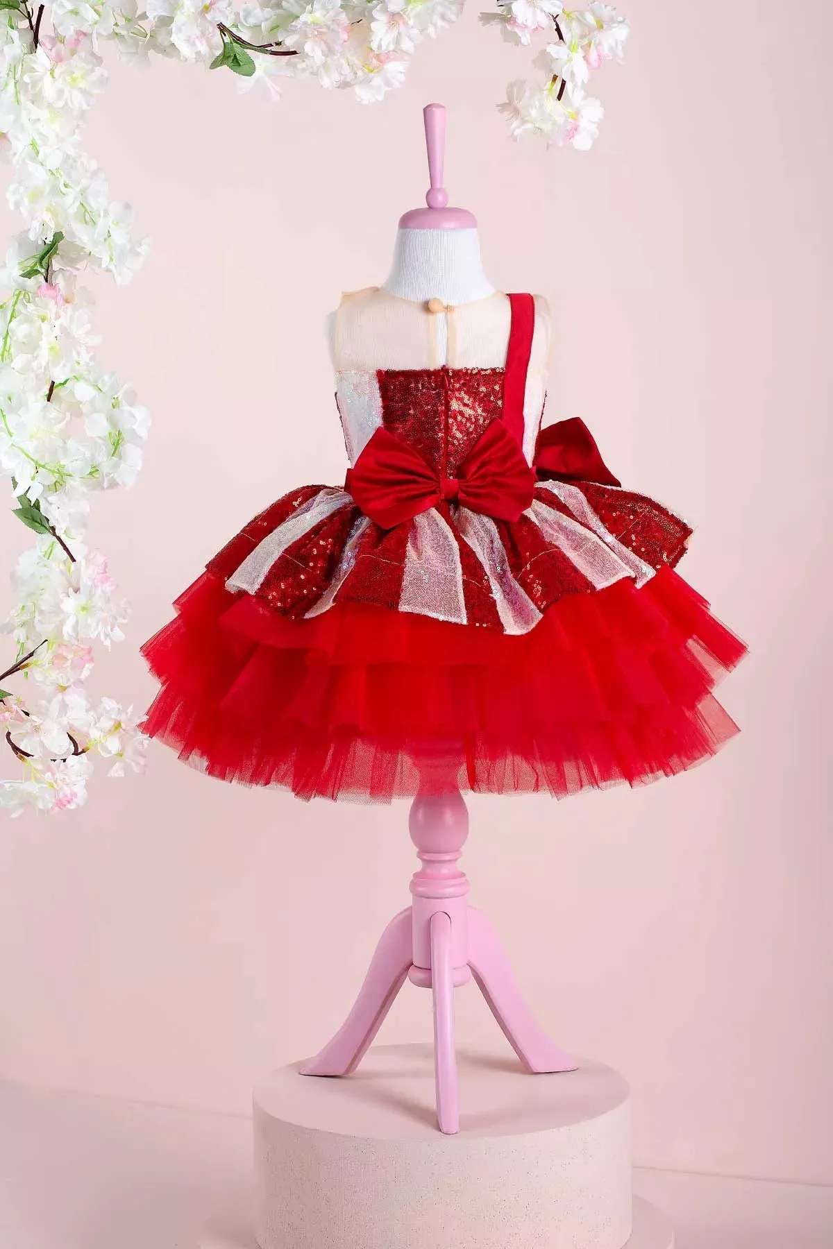 Allison Red Party Dress