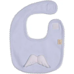 Baby Boys Blue Angel Wings Cotton Bib