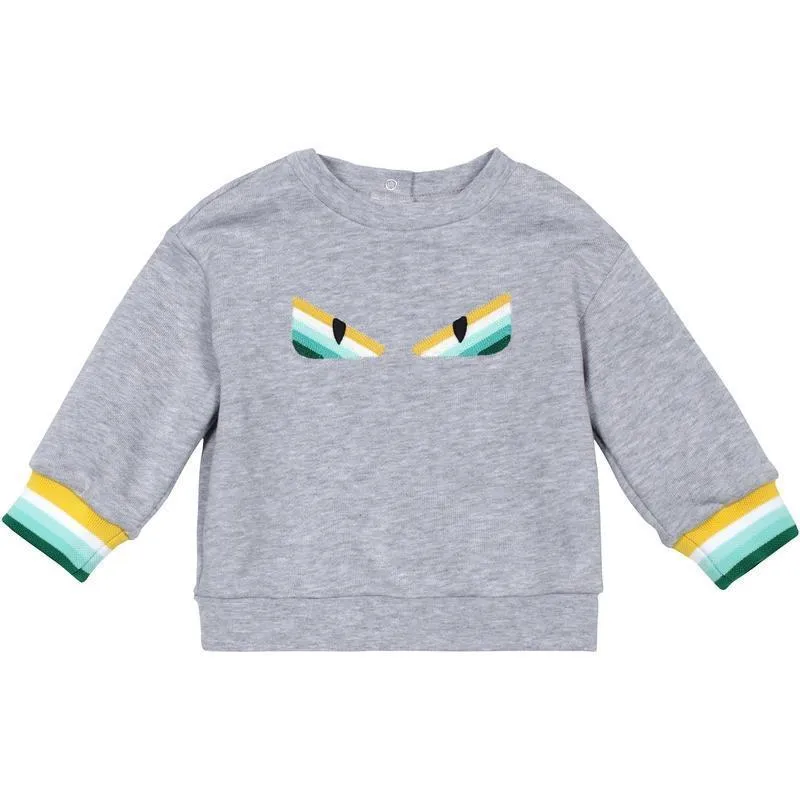 Baby Boys Grey Eyes Sweatshirt