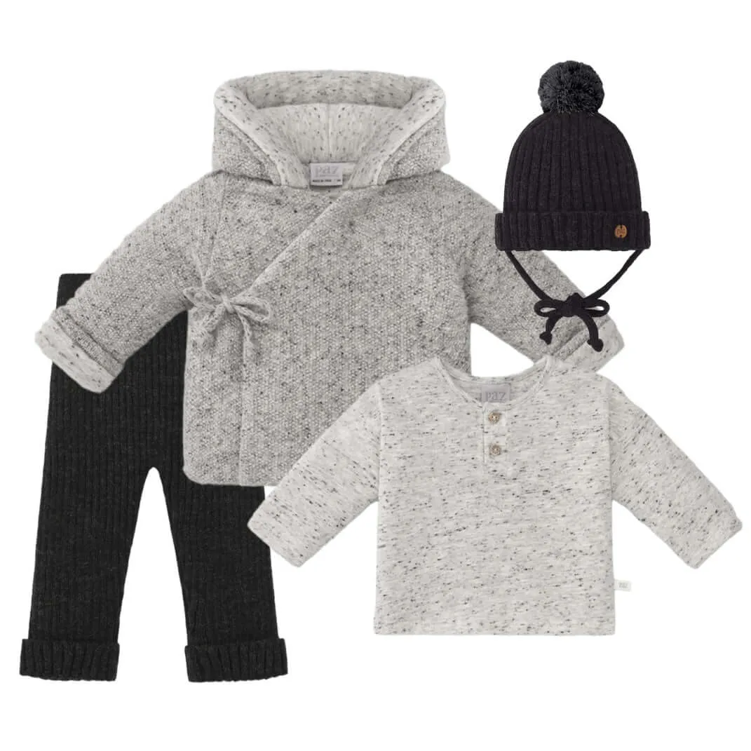Baby Boys Platea Grey 4 Pieve Set