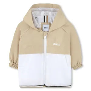 Baby Boys Stone Hooded Windbreaker