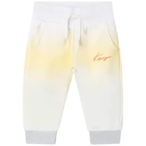 Baby Boys Yellow And Blue Logo Joggers
