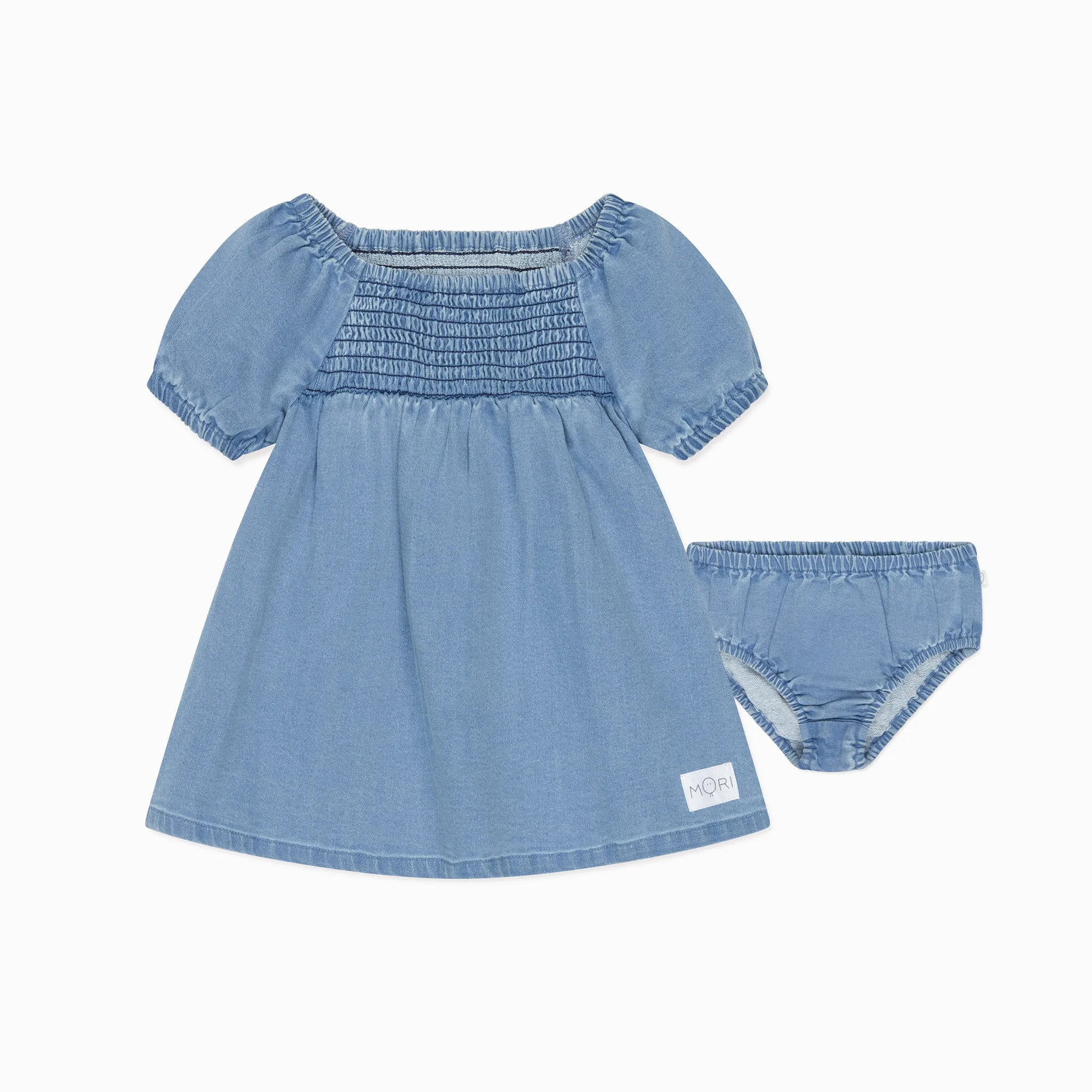 Baby Denim Smocked Dress