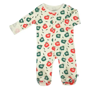 Baby Fruits Pattern Snap Footie Sleepers