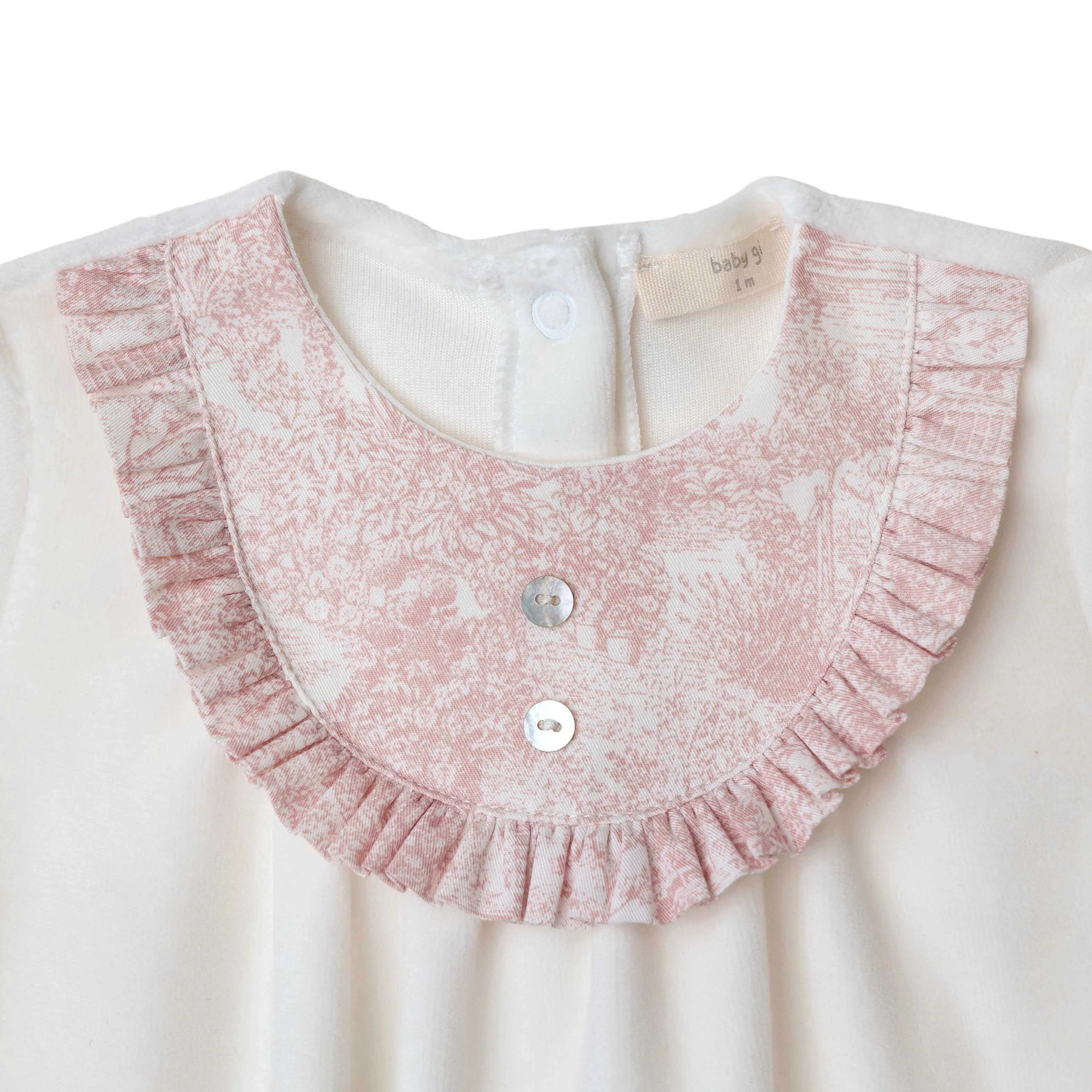 Baby Girls Aurora Ivory Cotton Babygrow Gift Set