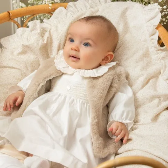 Baby Girls Cream Dress