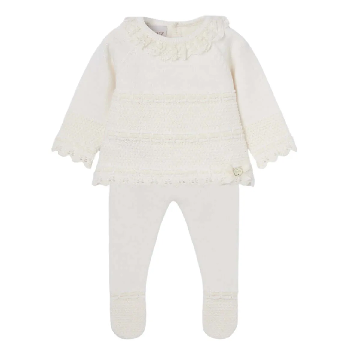 Baby Girls Cream Knitted Set