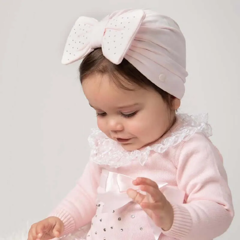 Baby Girls Diamonte Bow Turban