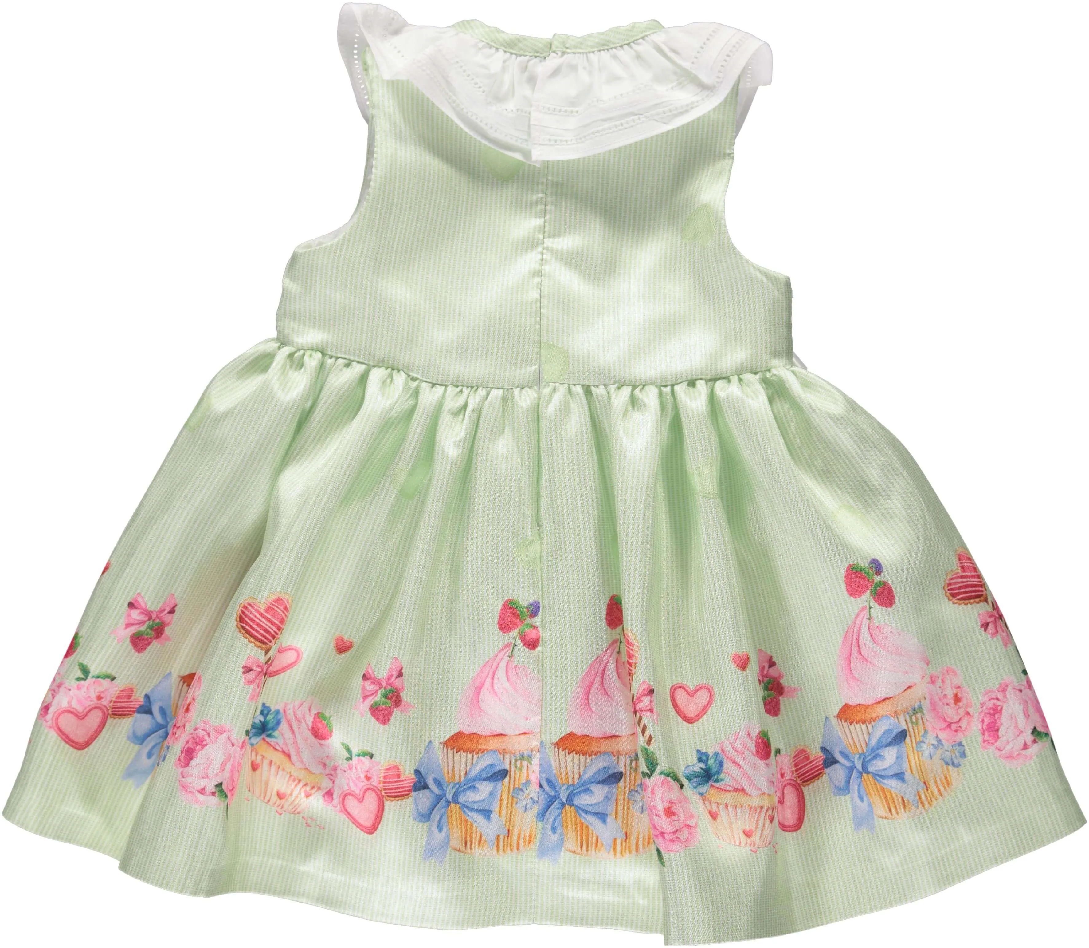 Baby Girls Green Floral Dress