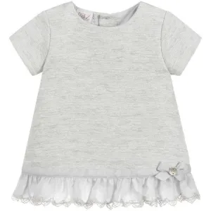 Baby Girls Grey Dress & Knickers Set