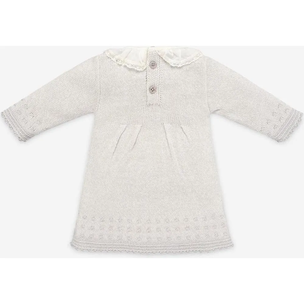 Baby Girls Grey 'Perseo' Knitted Dress