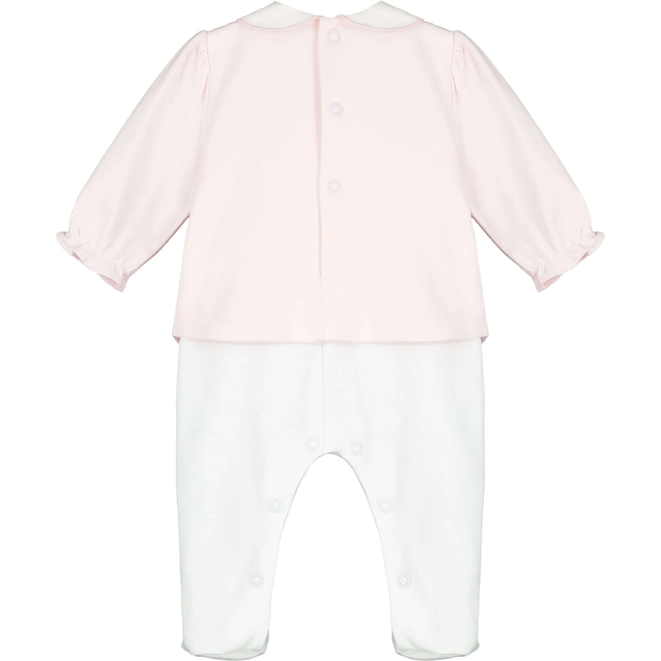 Baby Girls Pink Babygrow & Headband