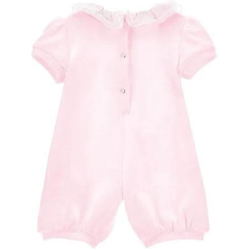 Baby Girls Pink Bear Romper