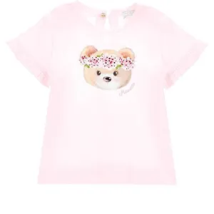 Baby Girls Pink Bear T-Shirt