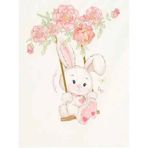 Baby Girls Pink Bunny Blanket