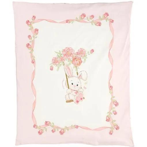 Baby Girls Pink Bunny Blanket