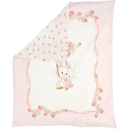 Baby Girls Pink Bunny Blanket
