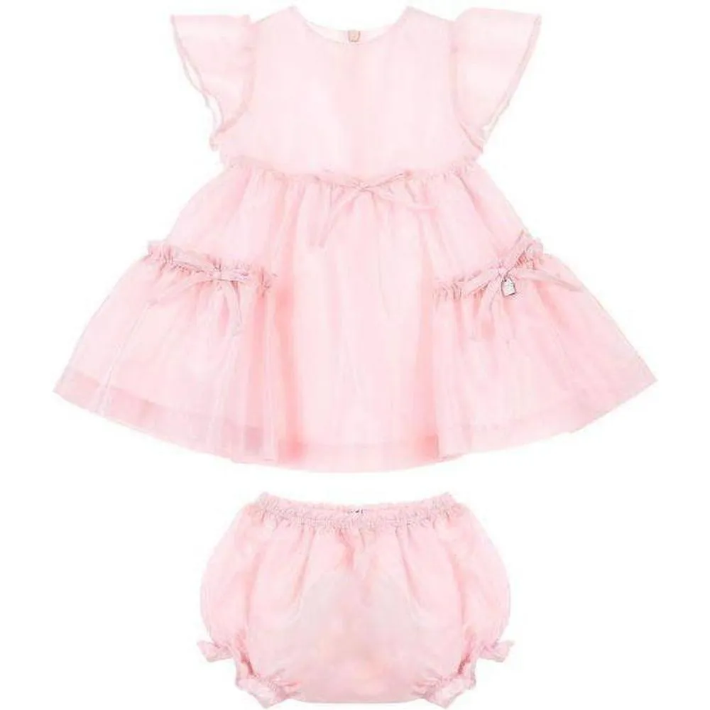 Baby Girls Pink Cotton Dress