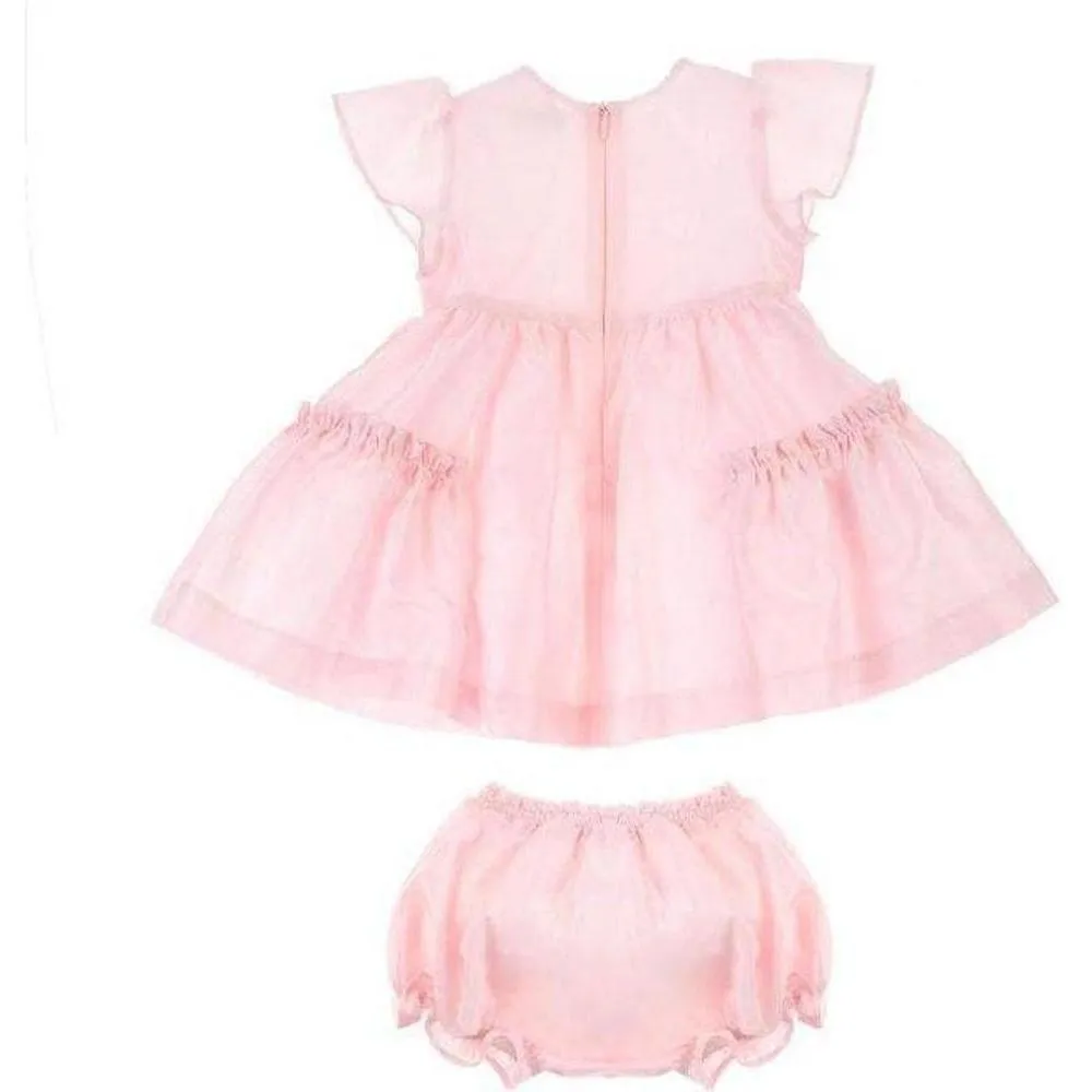 Baby Girls Pink Cotton Dress