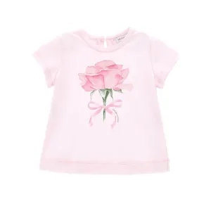 Baby Girls Pink Flower T-Shirt