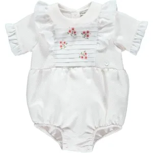 Baby Girls Pink Frill Romper