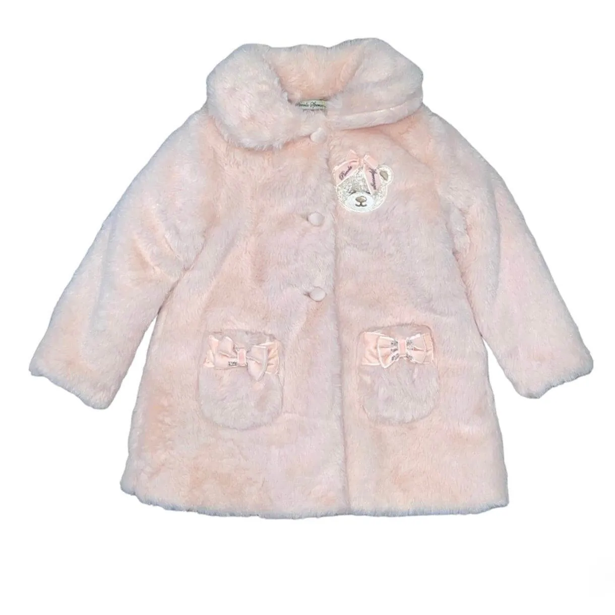 Baby Girls Pink Fur Jacket