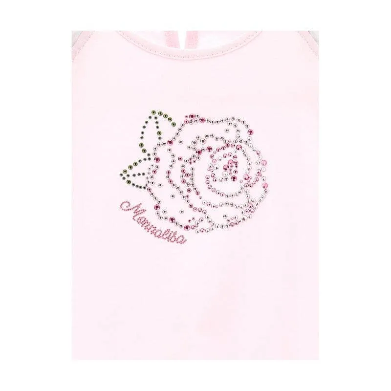 Baby Girls Pink Rose T-Shirt