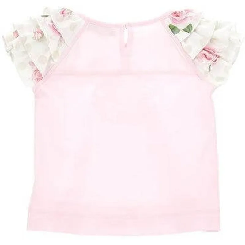 Baby Girls Pink Rose T-Shirt