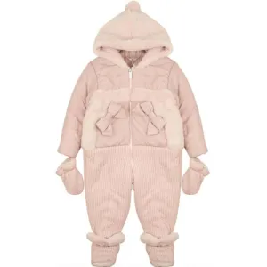Baby Girls Pink Snowsuit
