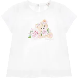 Baby Girls White Bear T-Shirt
