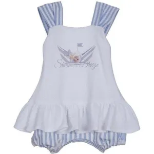 Baby Girls White Cotton Shortie