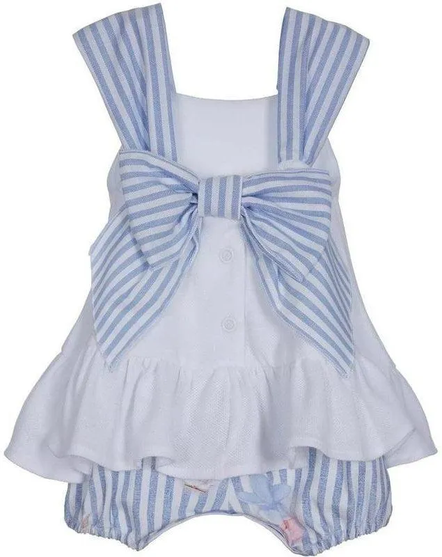 Baby Girls White Cotton Shortie