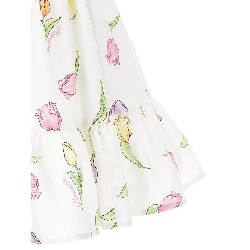 Baby Girls White Tulip Dress