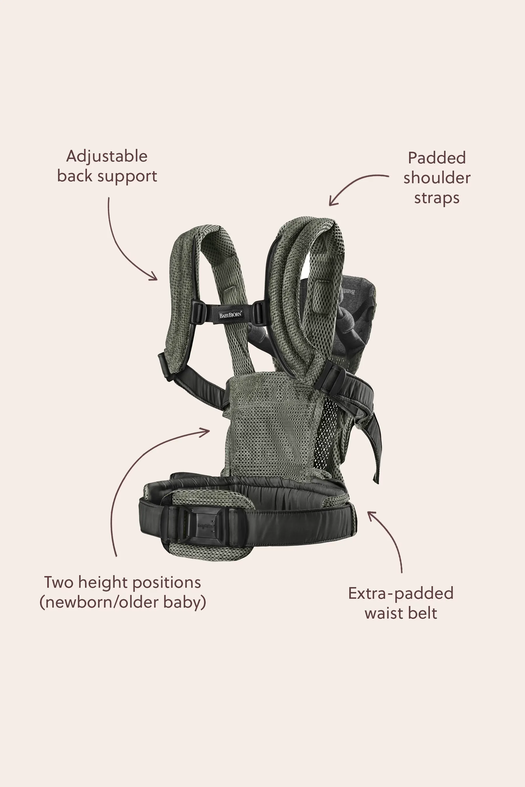 BabyBjorn, Baby Carrier Harmony, Woven Mélange