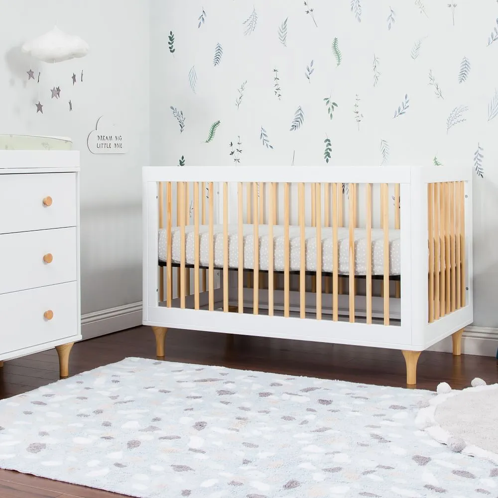 Babyletto-Lolly 3 in 1 Crib-White/Natural