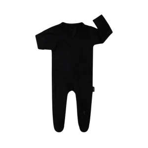 BELAN J Footed Zipper Sleeper - Raven