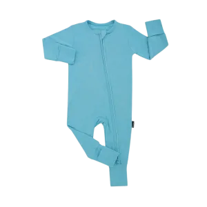 BELAN J Footless Sleeper with Fold-Over Cuffs - Electric Blue