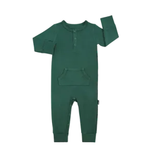 BELAN J Long Sleeves Pocket Romper  6-12m - Cypress