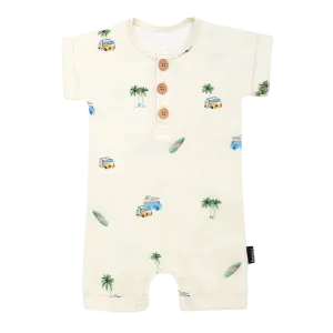 BELAN J Short Sleeve Shortall Romper - Surfride
