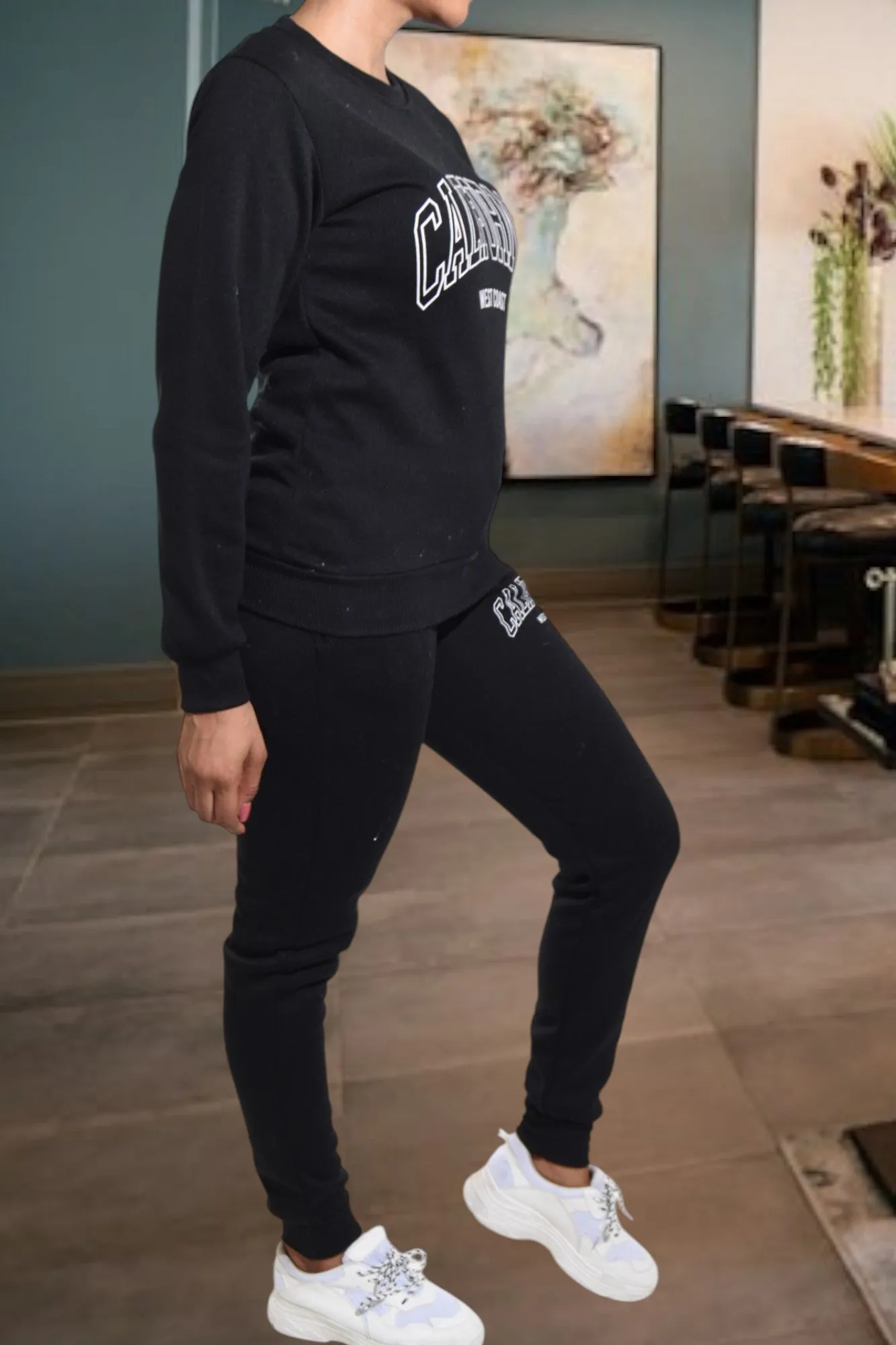 Black California Fleece Tracksuit