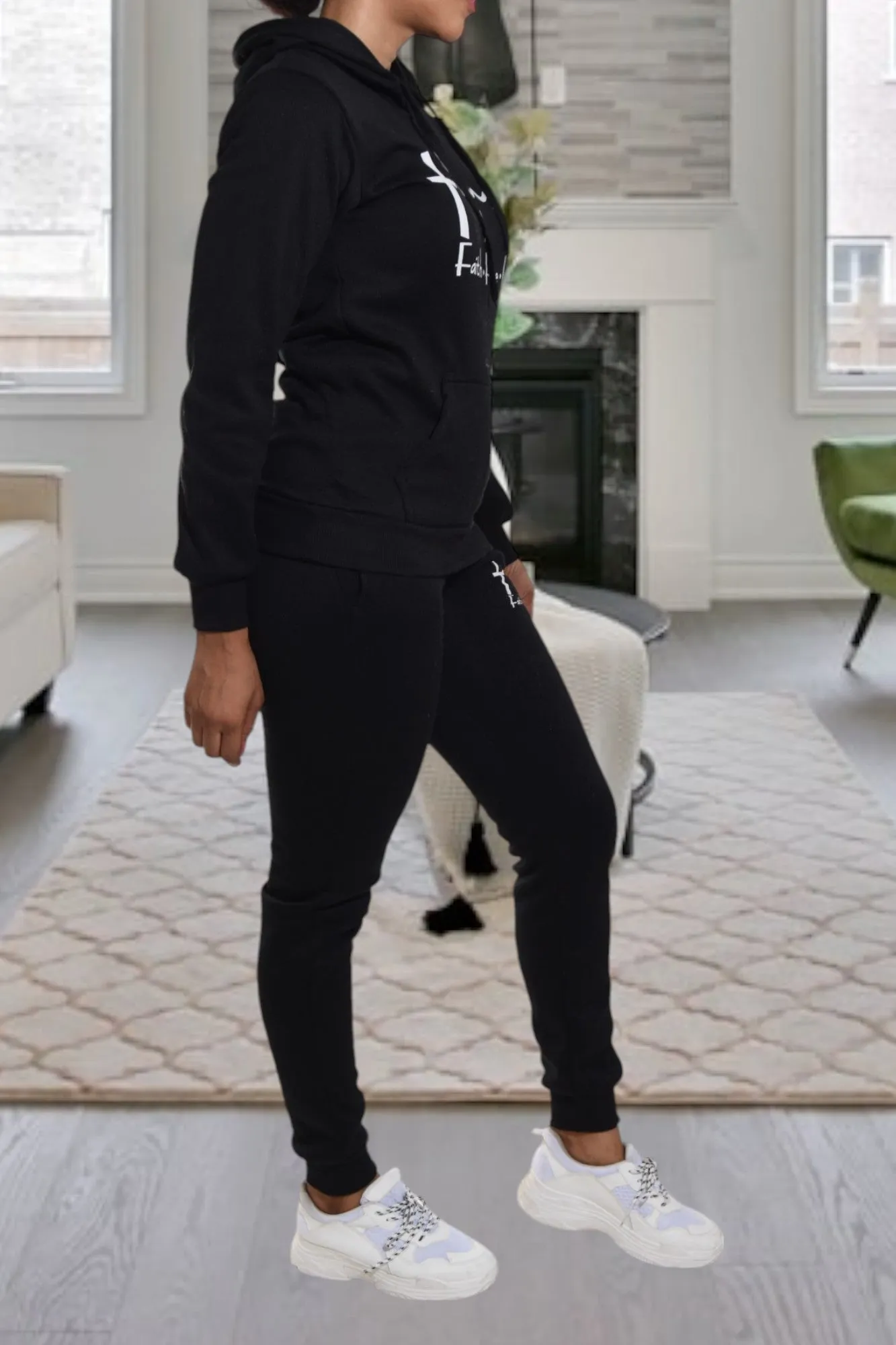 Black Love Fleece Tracksuit