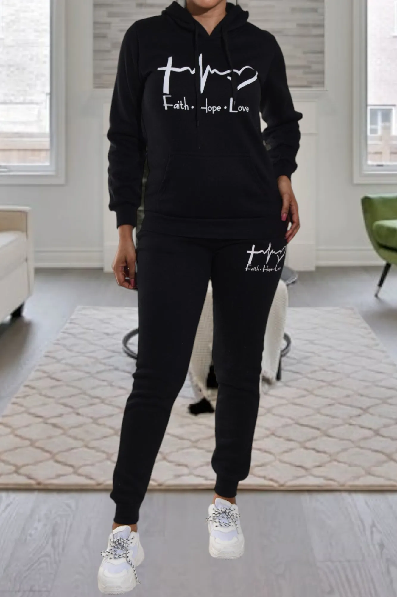 Black Love Fleece Tracksuit