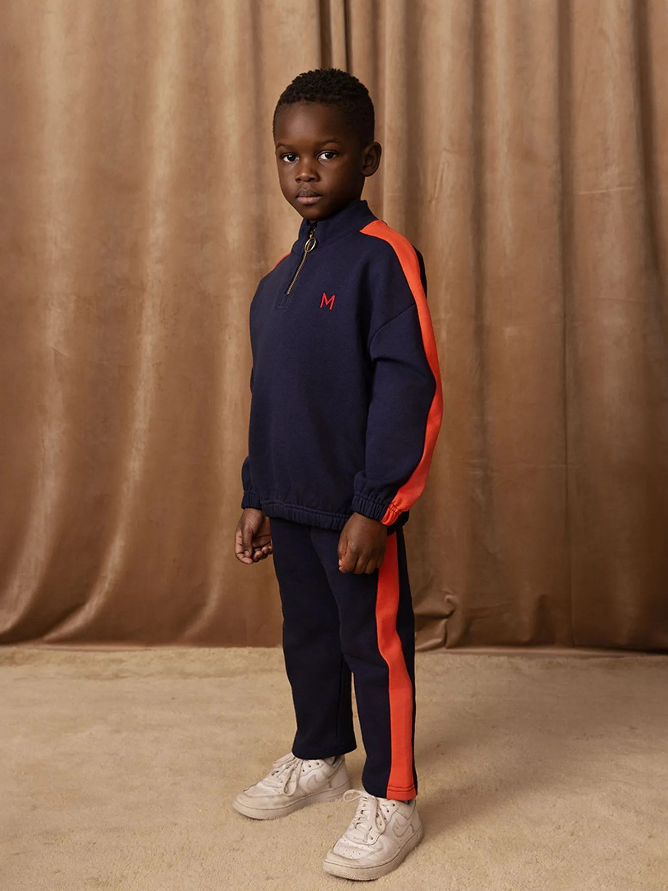 Blue Panel Sweatpants