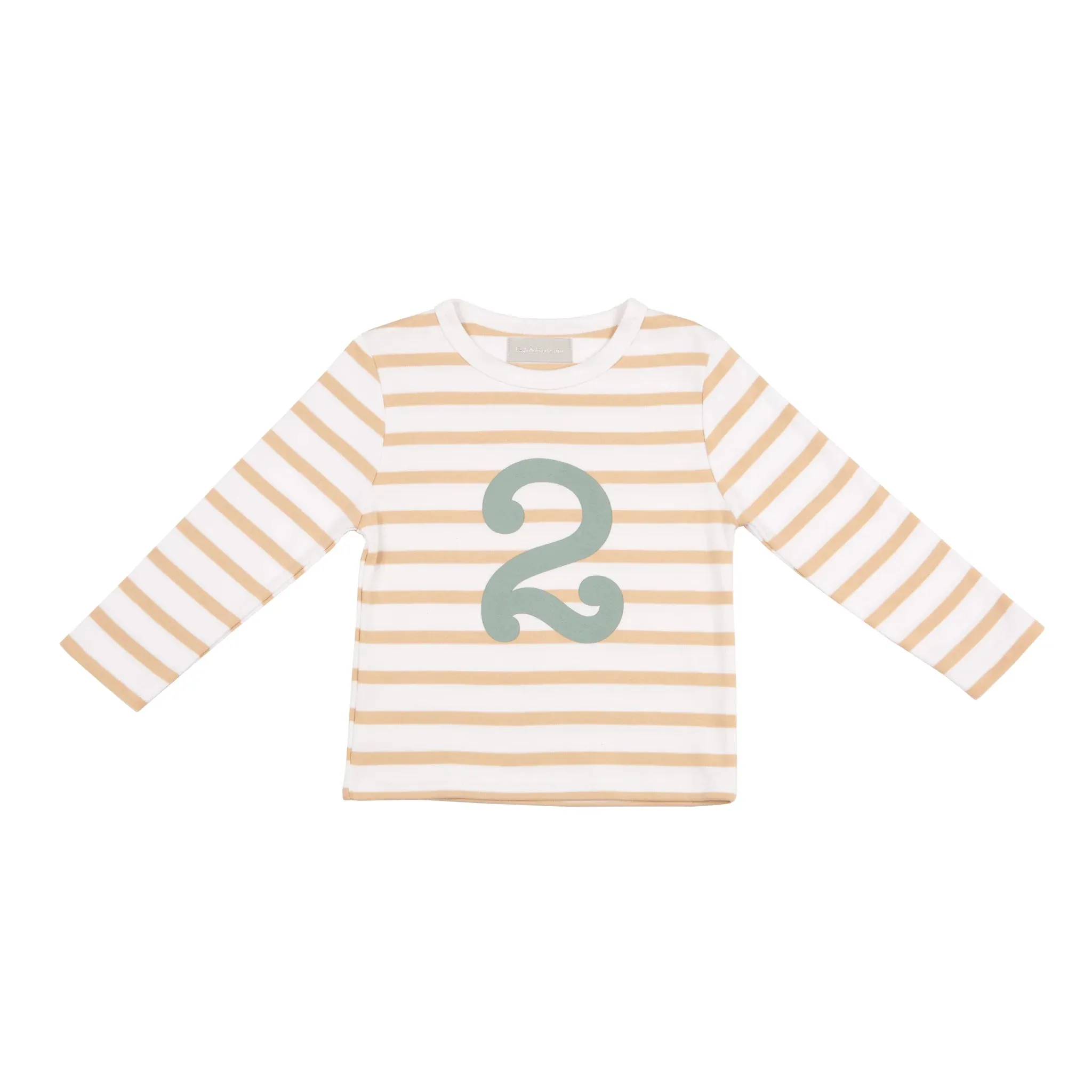 Bob   Blossom: Number Tee - Biscuit / Green