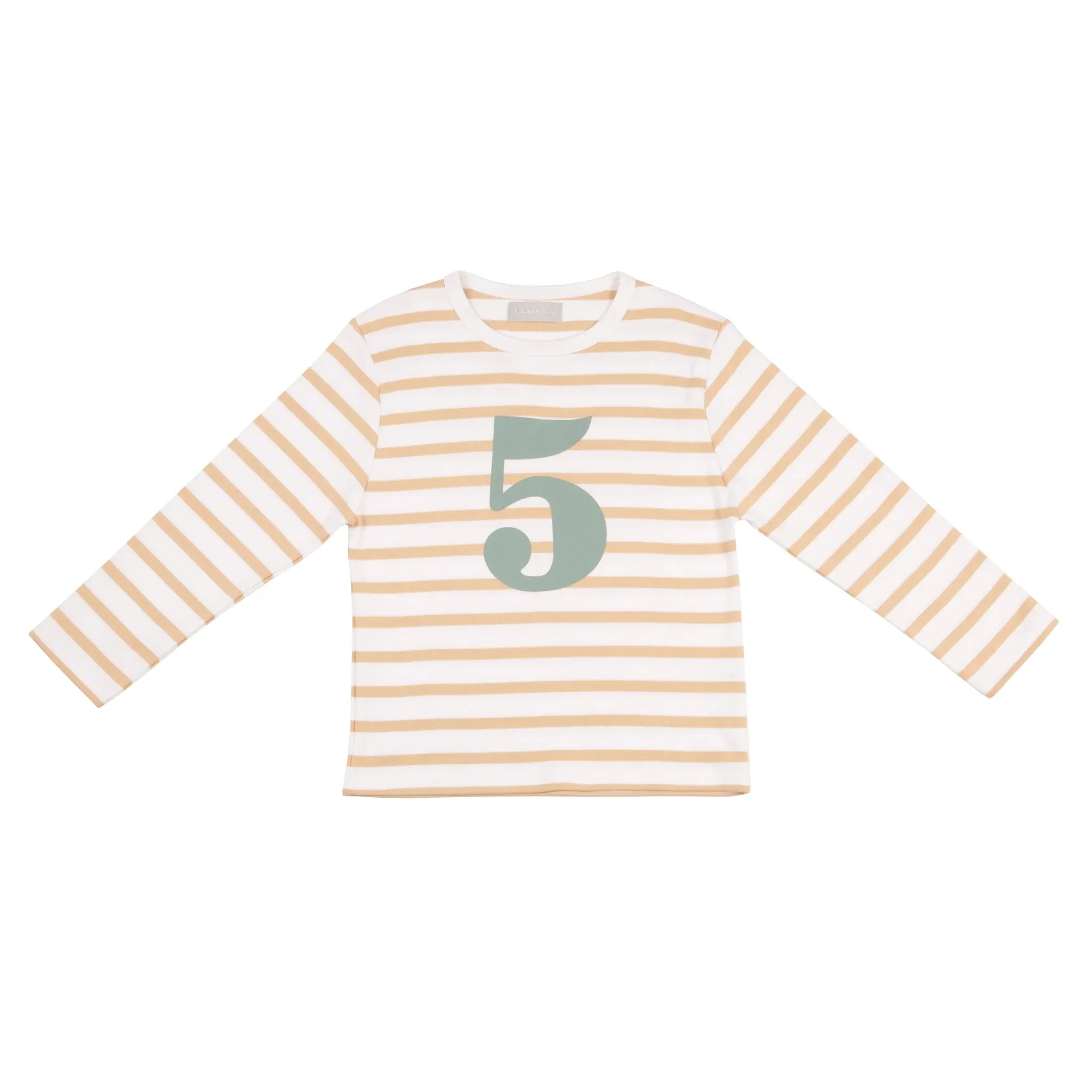 Bob   Blossom: Number Tee - Biscuit / Green