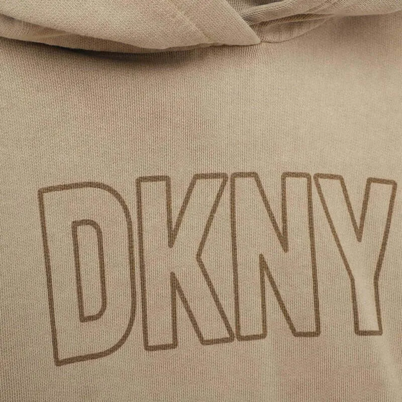 Boys Beige Hooded Sweatshirt