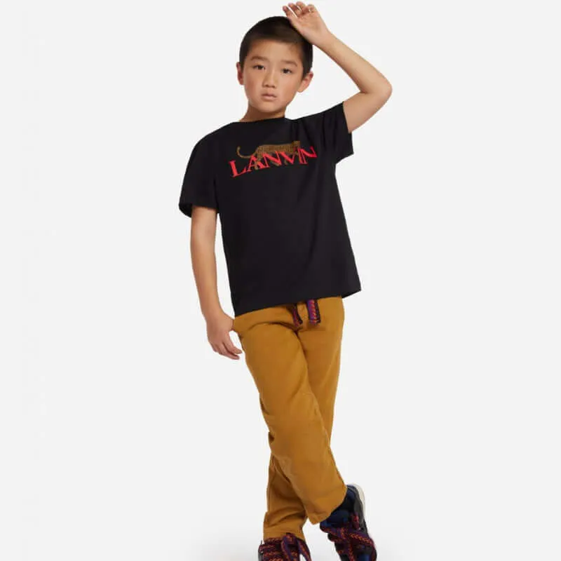 Boys Black Hobo Cat T-Shirt